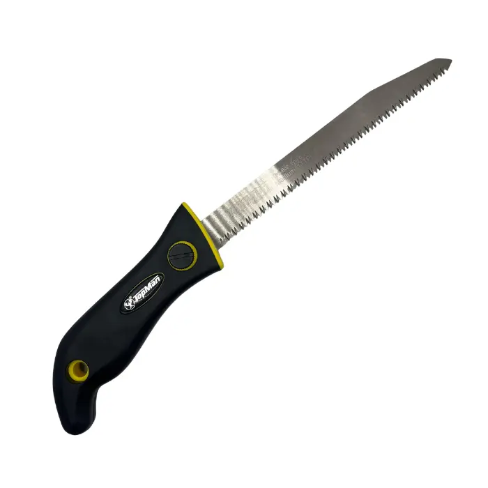 Scie à main TOPMAN avec 2 lames 180 mm pour bois, MDF, PVC et plastique